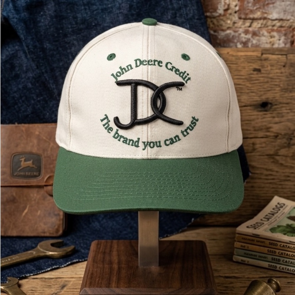 John Deere Hat, Rare John Deere Credit, Cap, SnapBack Vintage